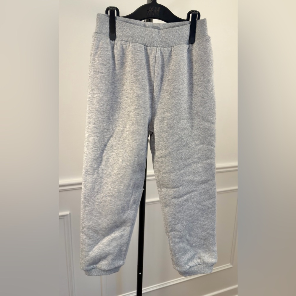 Kids’ US 6 H&M Light Gray Fleece-Lined Pants